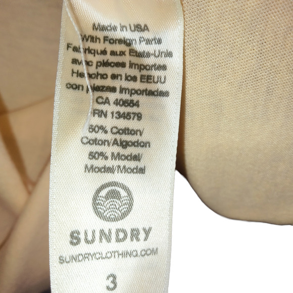 Sundry Women's Sweatshirt Crewneck Pullover Long Sleeves Pop Orange Size 3 LG - Picture 6 of 7